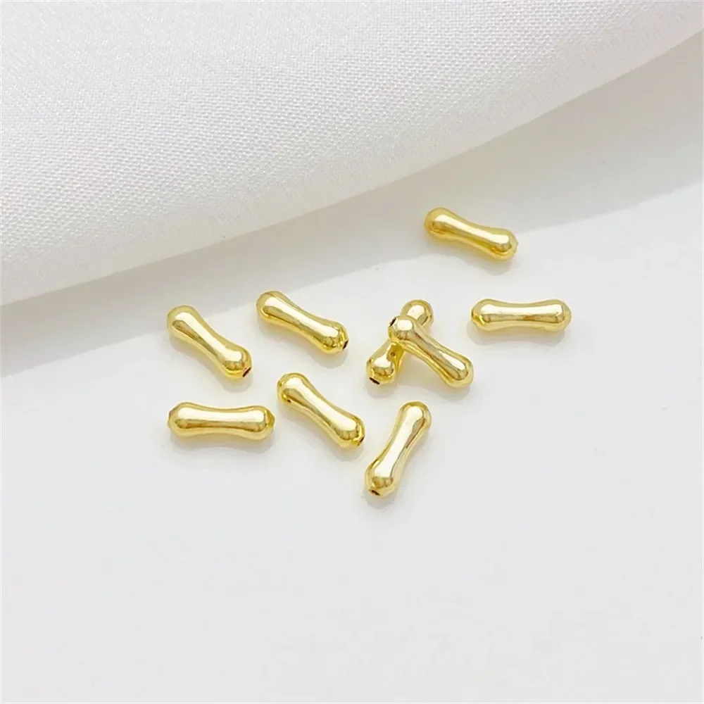 14K gouden bot kleine taille door gat kraal partitie handgemaakte DIY kralen armband ketting sieraden materiaal accessoires