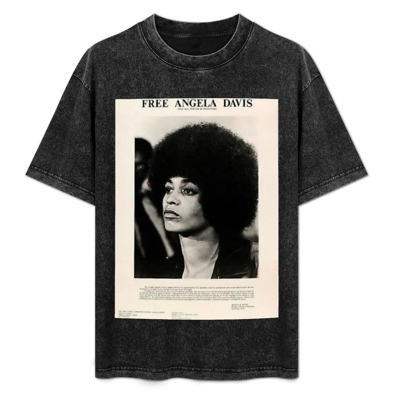 

Free Angela Davis T-Shirt sports fans graphic t shirt vintage luxury clothes men