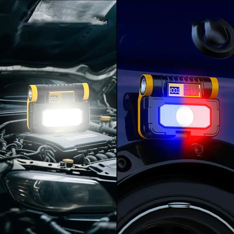 Przenośna lampa robocza Ręczna latarka do naprawy samochodów Bezprzewodowa, energooszczędna, ładowalna lampa robocza solarna na kemping, do garażu