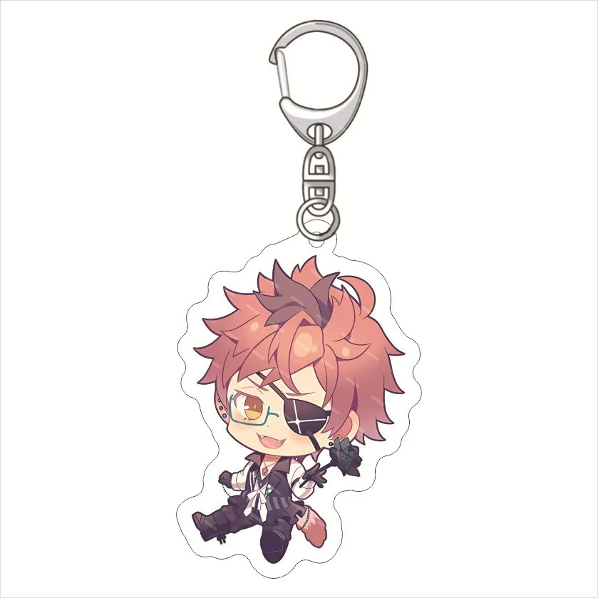 DIABOLIK LOVERS Anime Figures Leonardo Key Chains Acrylic Key Rings Sweet Lovely Grils Pendants Decor Xmas Gifts