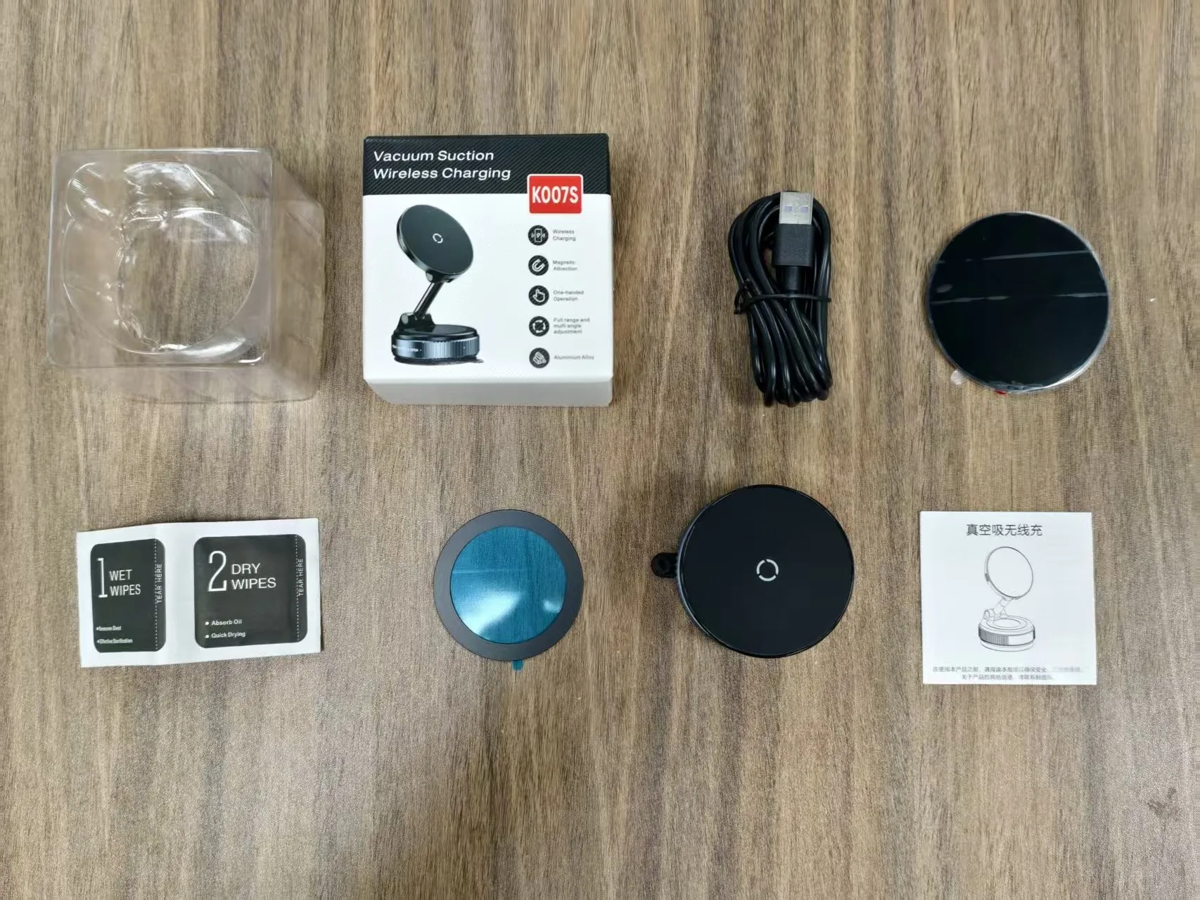 Super Strong Magnetic Car Wireless Charger Phone Holder 360° Rotation Vacuum Suction Cup For iPhone 12-16 Series Fast Charging image 6
