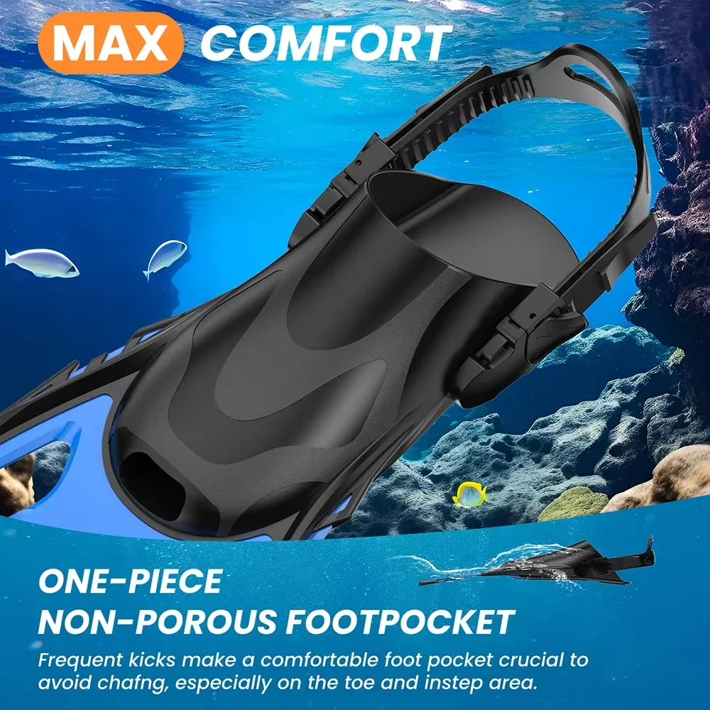 Swim Flippers Snorkel Fins Sho - огляд і ціна Swim Fin Short Blade