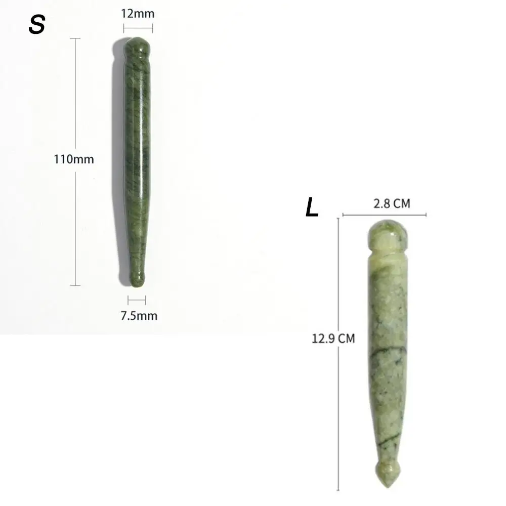 Picture 7: Natural Material Gua Sha Wand Ergonomic Shape Portable Compact Meridian Scraping Tool Smooth Polished Surface