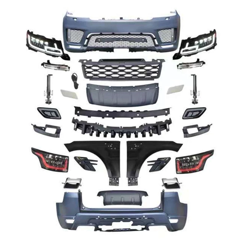 Upgraded Body Kit Range Rover Sport L494 2014-2017, Front & Rear Bumper Fit 2018-2022