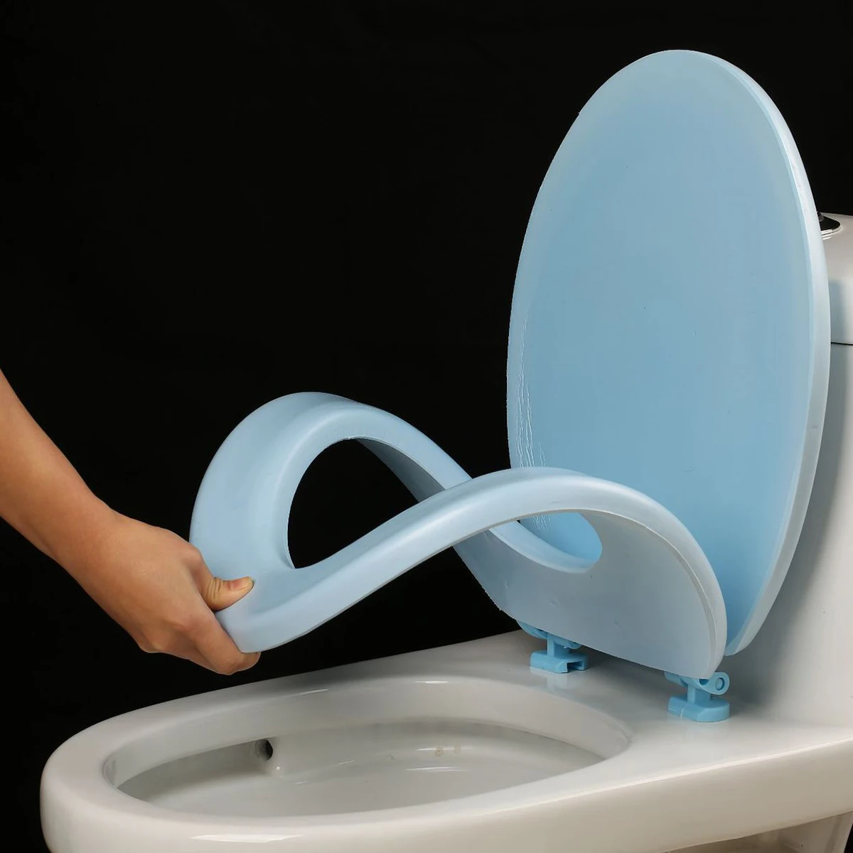 Blue Uo Foam Soft Toilet Lid Thickened Eav Toilet Lid Foam Soft Toilet Lid Uvo Type Old Toilet Seat Toilet Lid