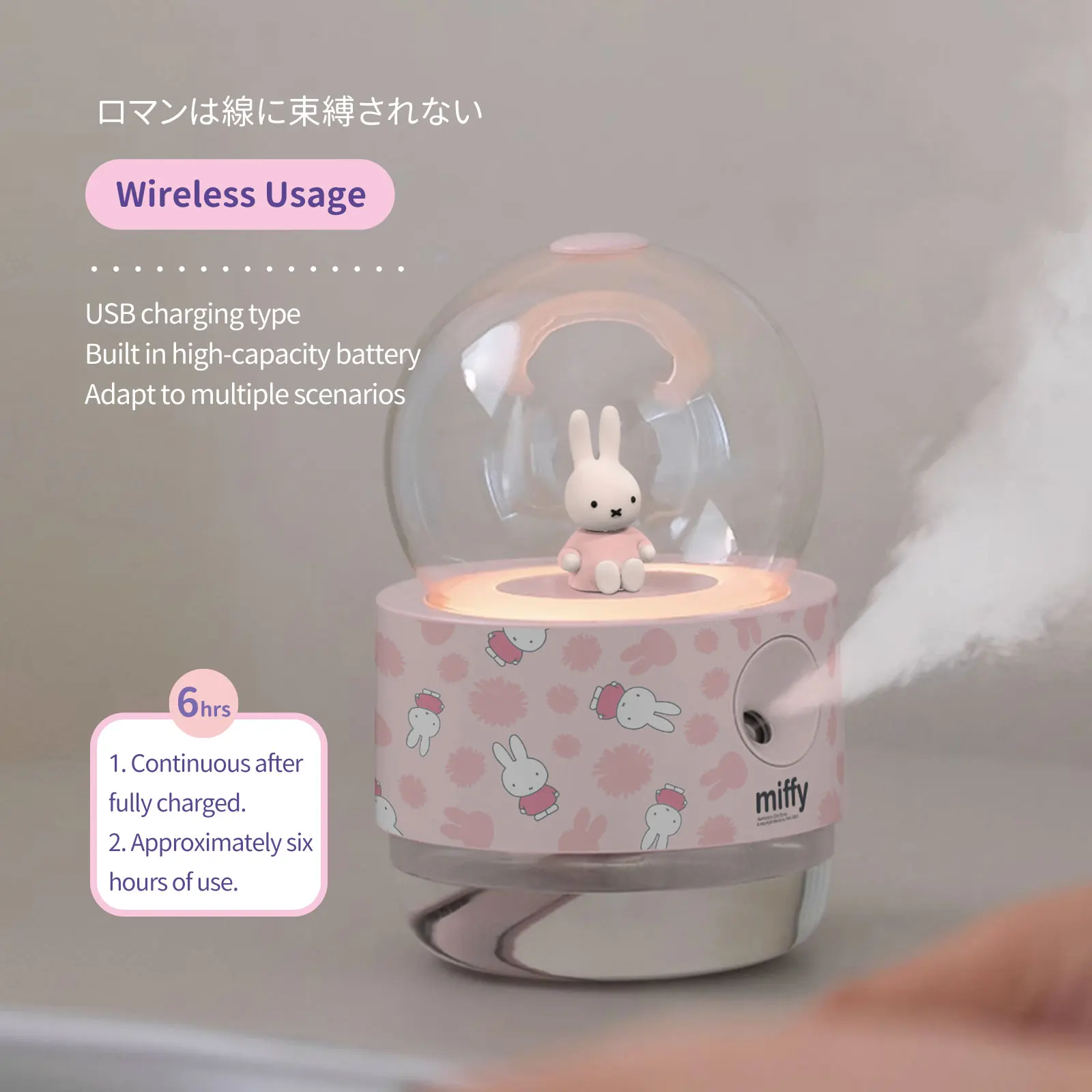 MIPOW&miffy Crystal Ball Mist Humidifier