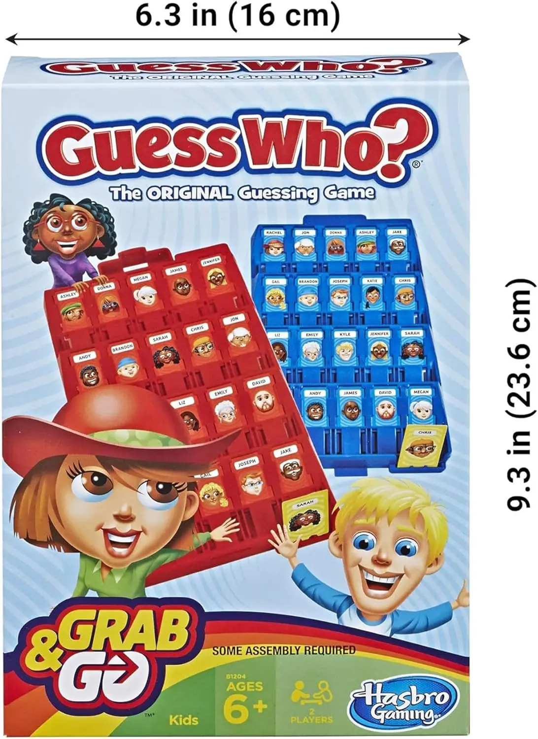 Jogo unissex-adulto Grab and Go Guess Who, multicolorido, tamanho único
