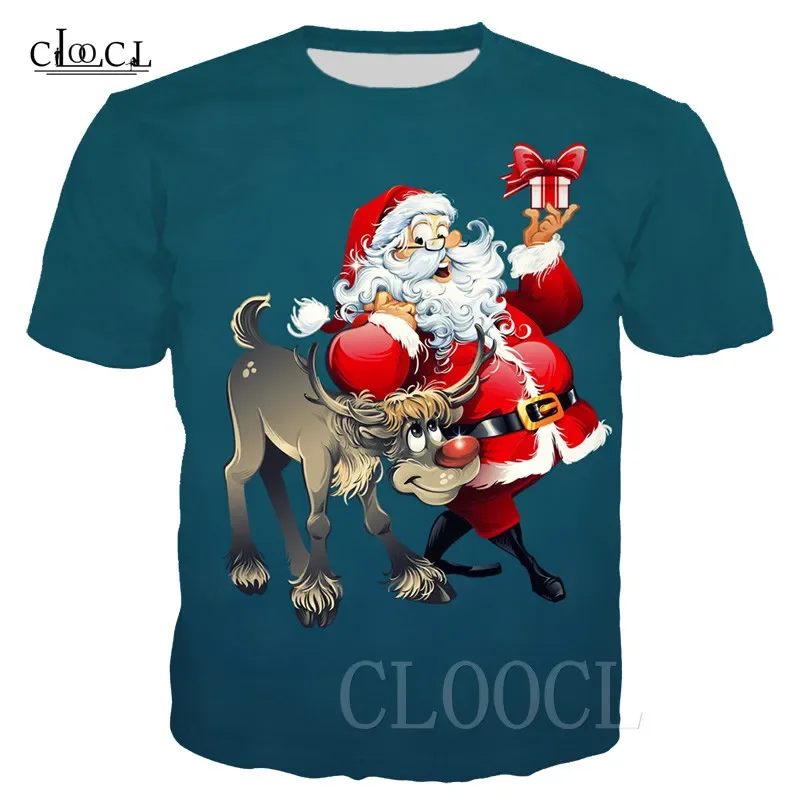 Christmas Cola T Shirt Men's Women Pullovers 3D Print Tshirt Oversized Summer Harajuku T-shirt Short Sleeve Xmas Tees Sweatshirt