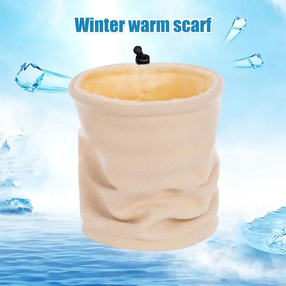 Cold-proof Face Guard Anti-static Neck Warmer Windproof Plush Lined Neck Warmer Beanie Hat Scarf 3-in-1 Weather for Outdoor