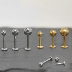 F136 Titanium Helix Piercing Labret Lip Ball Rings Stud Septum Tragus Earrings Cartilage Industrial Piercings Jewelry Wholesale