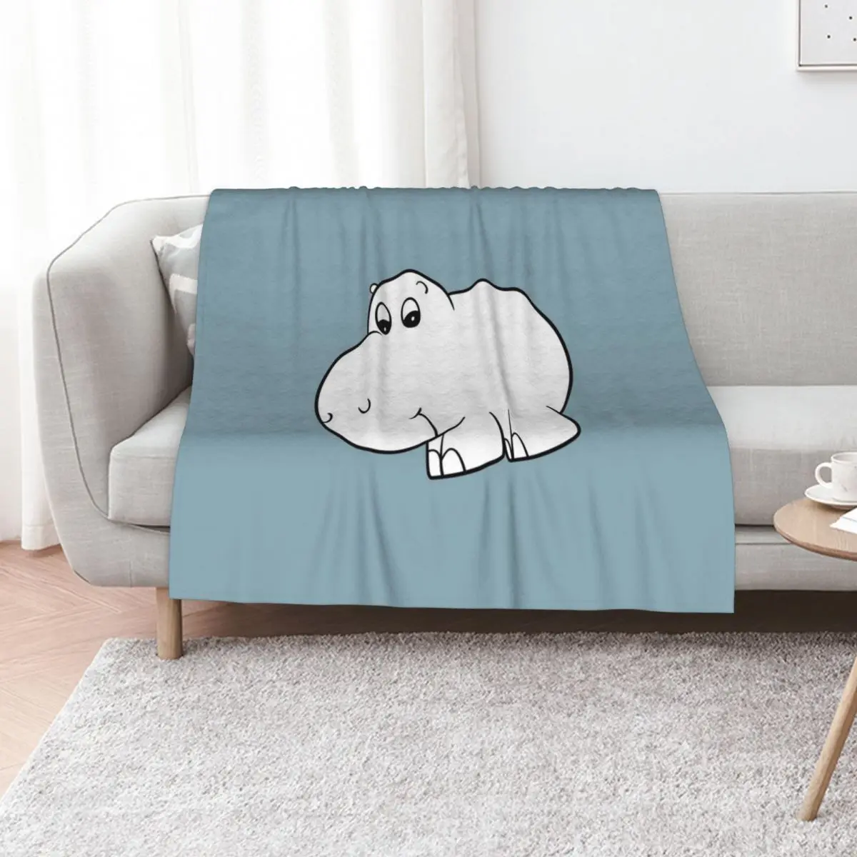 

Arm the Homeless Tom Morello's Hippo Character Throw Blanket Flannel Soft Beds Winter beds Hairys Blankets