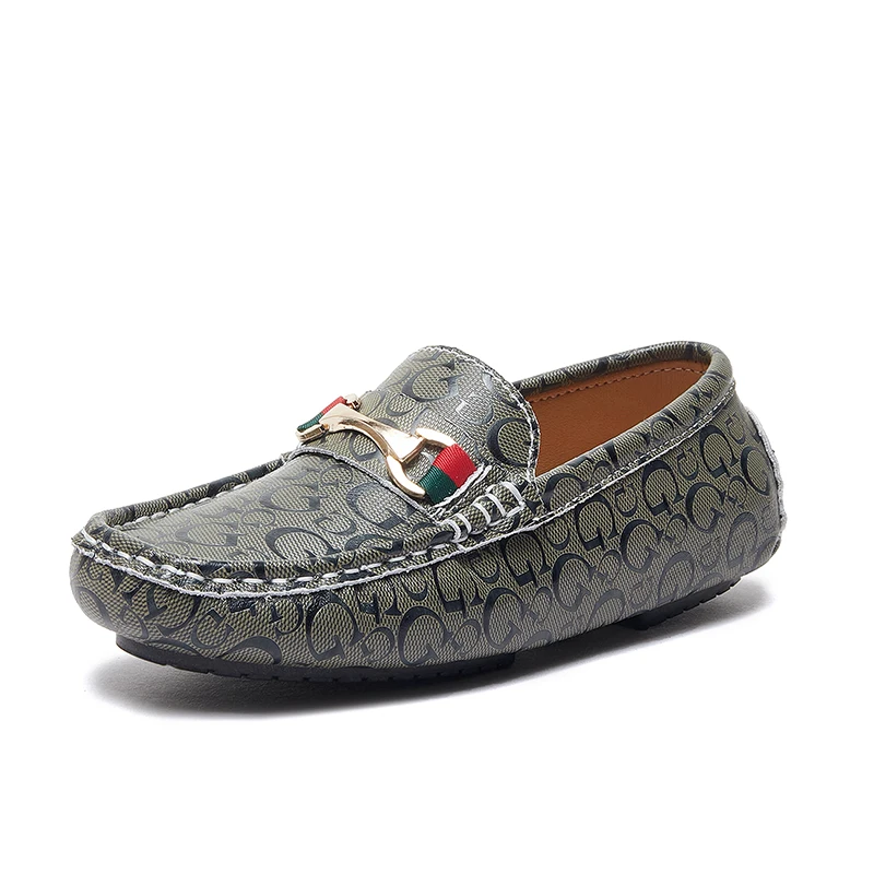 

Girl Boys Genuine Leather Shoes for School Party Wedding Kids Formal Flats Loafers Slip-on Soft Loafers Children Moccasins 26-41