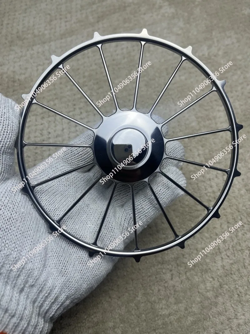 Titanium alloy turtle wheel  integrated turtle gun plate turtle rod accessories handbrake fishing line wheel