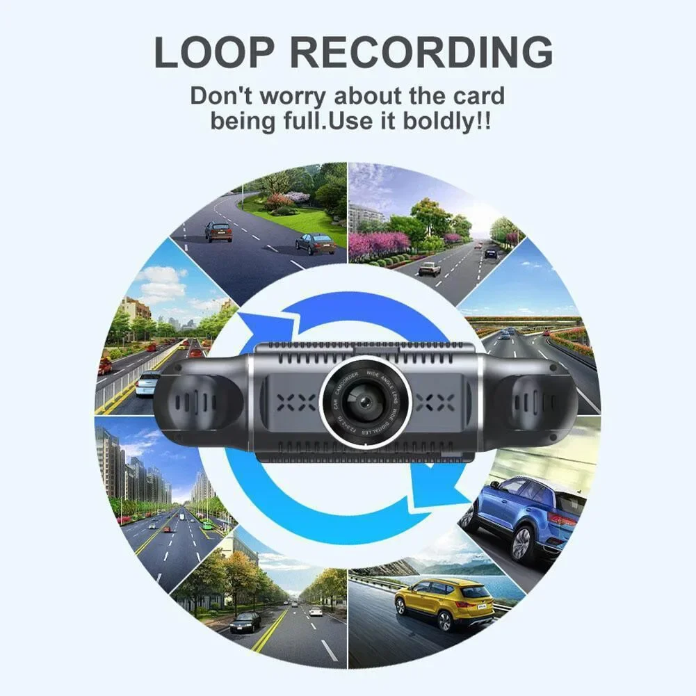 3-дюймовый 4-камерный автомобильный видеорегистратор FHD1080P N300 Wi-Fi видеорегистратор GPS 24H Parking Monior G-сенсор Контурный производитель записи