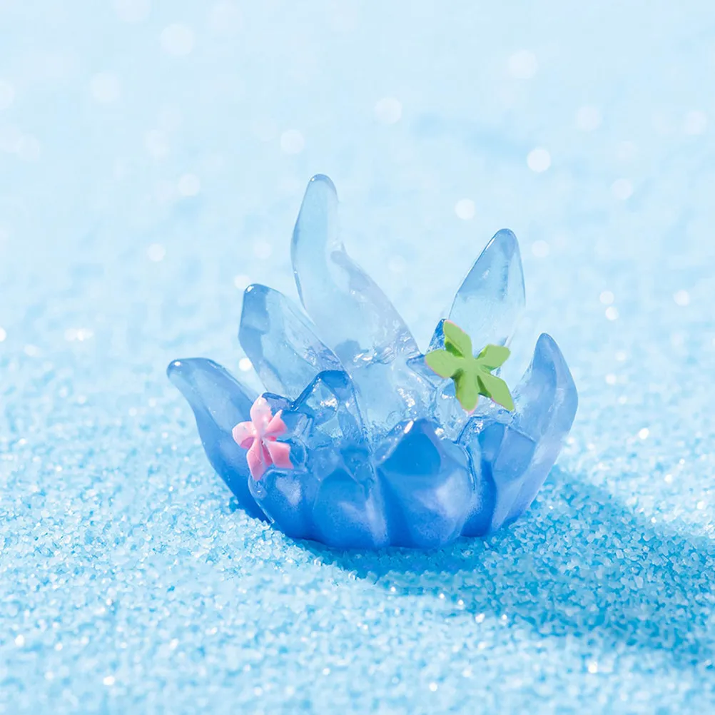 7Pcs Aquarium Resin Decorations Coral Conch Drift Bottle Submarine Mini Ocean Landscaping Fish Tank Accessories