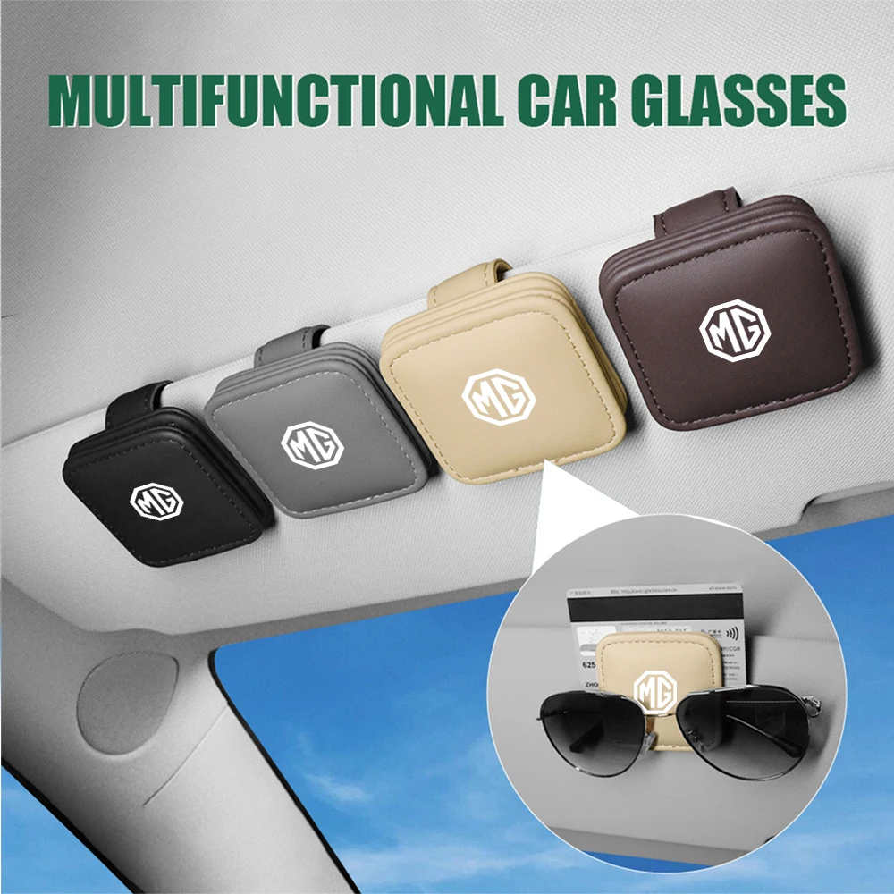 

Кожаный автомобильный солнцезащитный козырек, зажимы для очков, фиксированный держатель для солнцезащитных очков для моторов гаражей Morris MG ZS GS MG5 mg6 mg3 Gundam hector