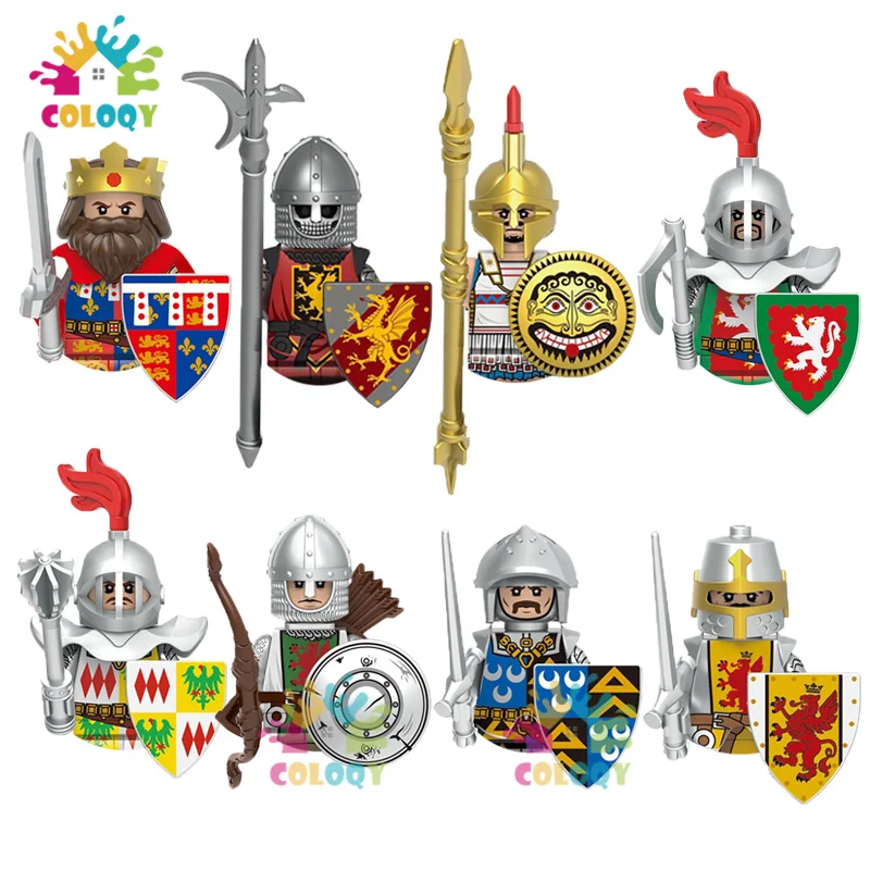 

Kids Toys Medieval Knights Building Blocks Breastplate Armor Guard Warriors Mini Action Figures Toys For Kids Christmas Gifts