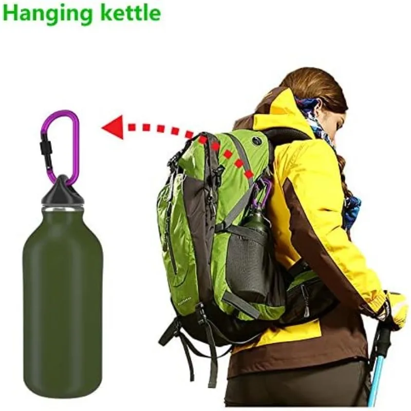 Neu! Hochwertige Karabinerhaken mit Schraubverschluss, 10er-Pack Karabinerhaken für Wanderungen mit 7,5 mm Durchmesser Aluminiumstab – Detail 6