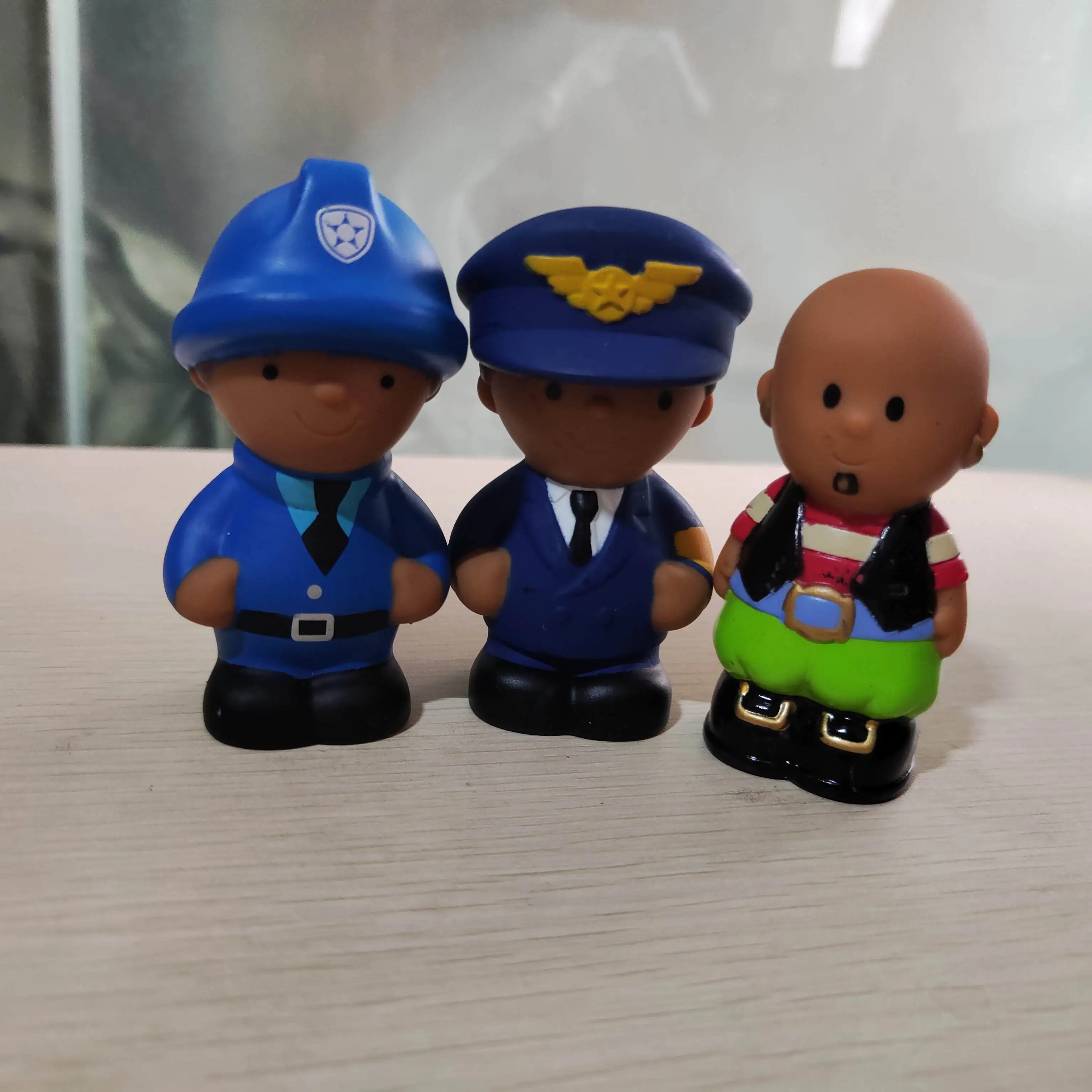 Lot of 3pcs ELC Happyland African People Police & Pirate Early Learning Doll Toy