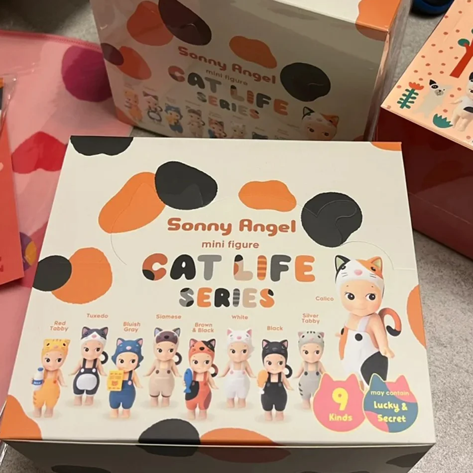 S Angel Little Angel Doll Cat Life Series Caja ciega Muñeca Llavero Colgante Colgante hecho a mano Regalos