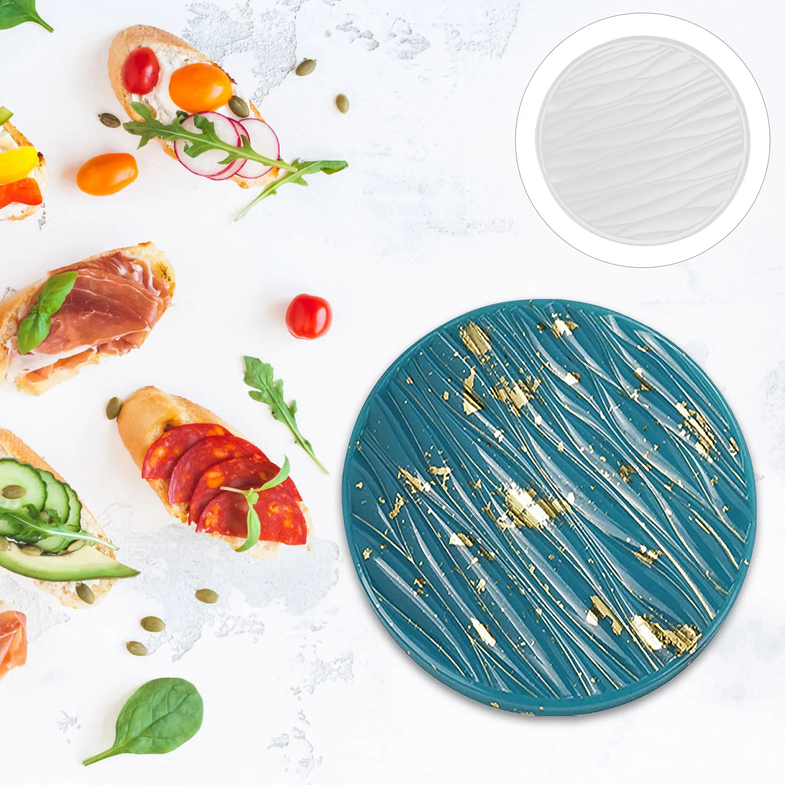 

DIY Coaster Mold High Quality Silicone Cup Pad Making Mold for Crafts Casting Tray Decorative Home Art Project