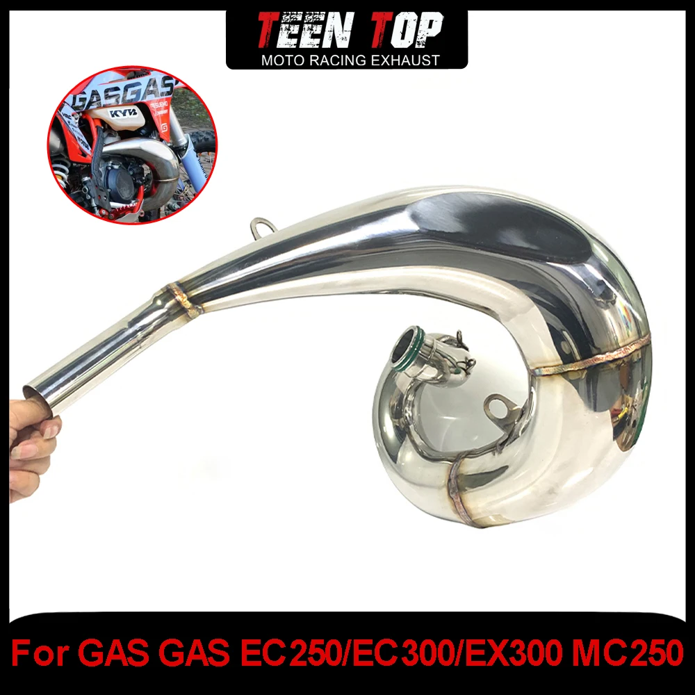 2-Strokes Offroad Bike Exhaust Header Connect Tube For GASGAS EC250/EC300/EX300 Exhaust Elbow Motorcycle Steel Front Link Pipe