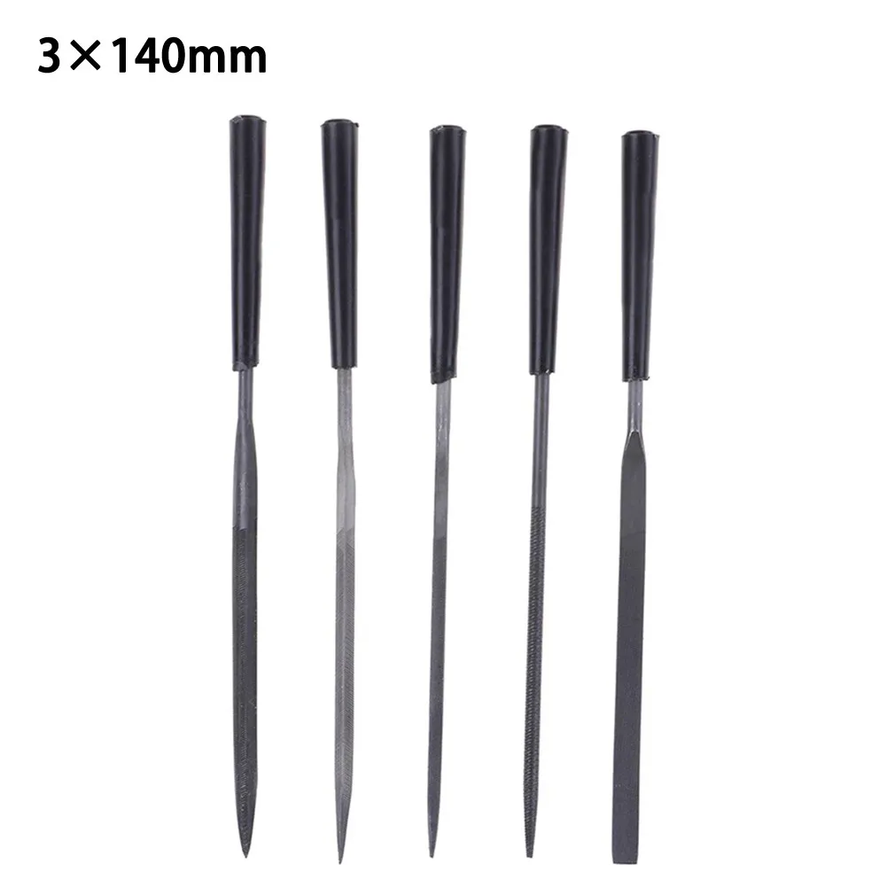

Set Needle Files 140 160 180mm 5Pcs Set Carving Ceramic For Metal Glass Hand Tools Tile Jewelers Plastic Steel