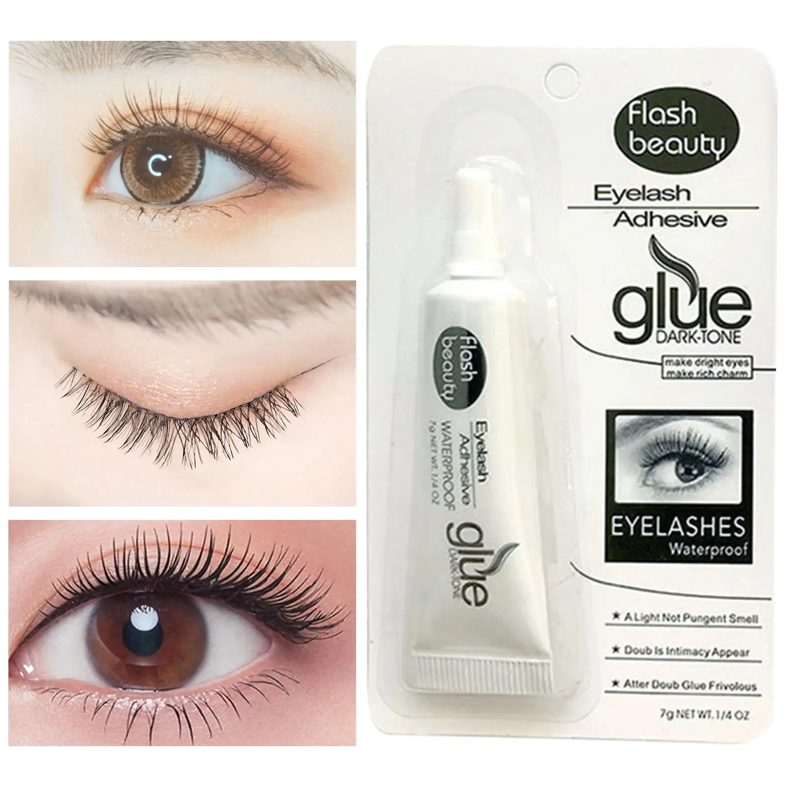 Double Eyelid Stickers Waterproof Eyelash Glue Durable Lash Fixer for Makeup Tools and Accessories