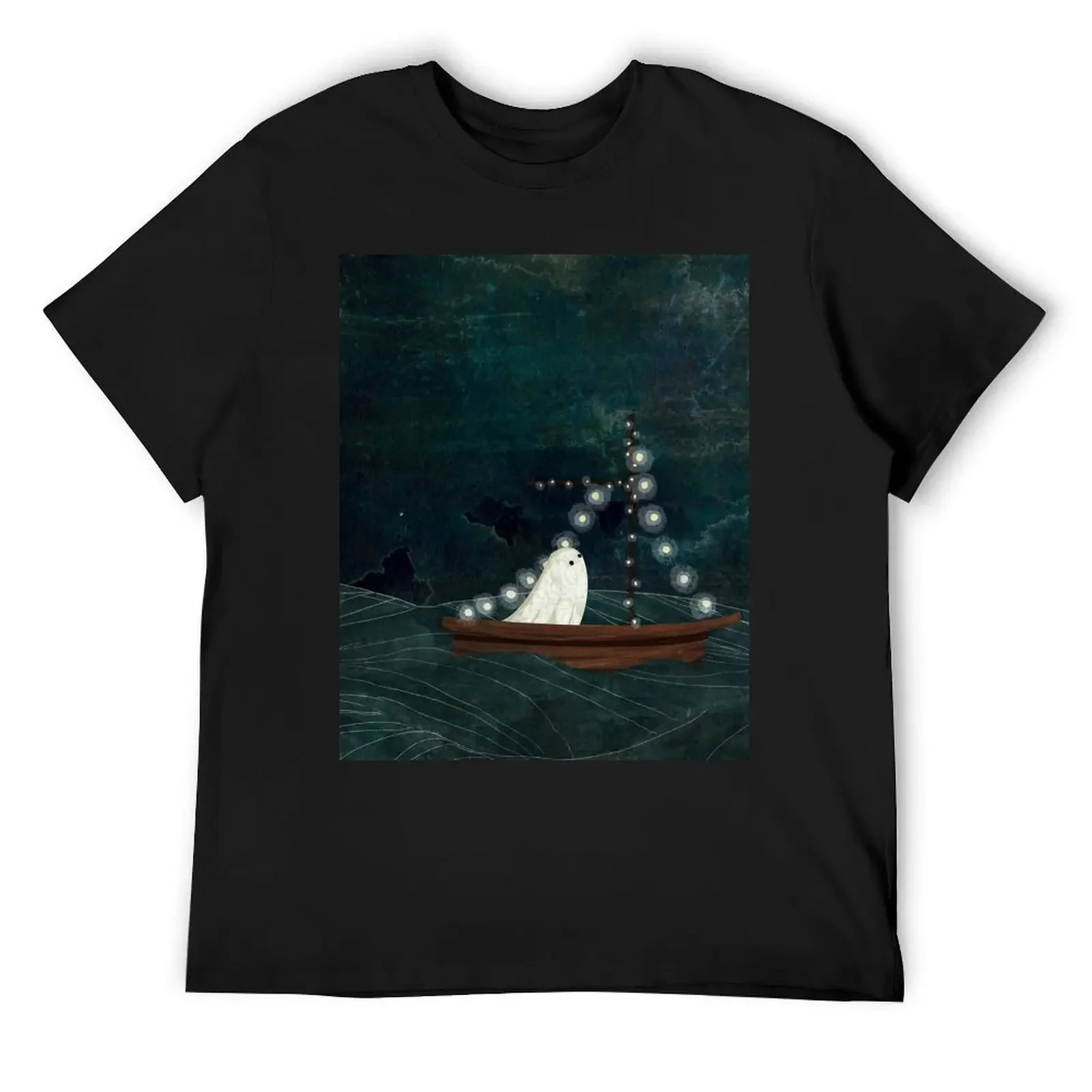 

Ghost Boat Ride T-Shirt hippie clothes oversized graphic tee sublime rapper graphic tees tshirts for men