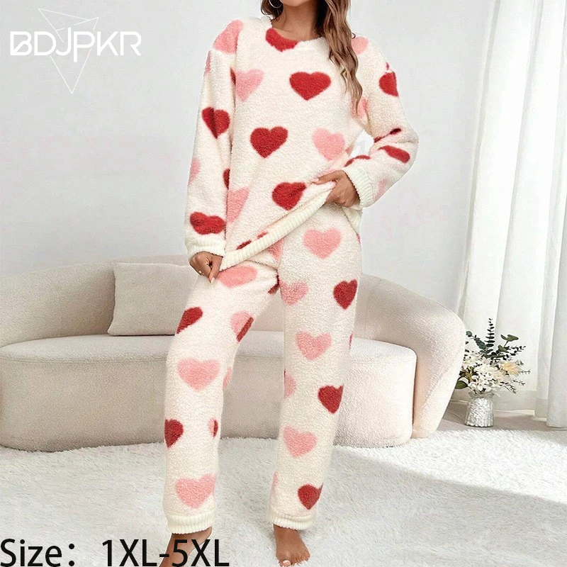 

Autumn/Winter New Style European And American Female Pyjamas Warm Suit Double-Face Flat Cotton Veil Homewear 2Piece