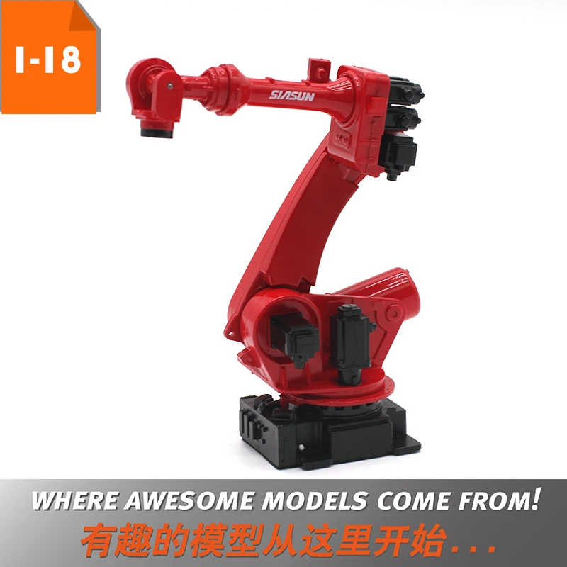 1:18 SIASUN Industrial robot mechanical arm six-axis simulation rotatable scene model gift (model only,no function)