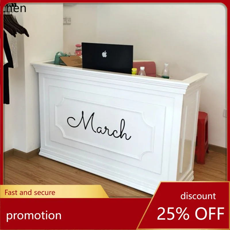 

ZML simple clothing store table cabinet reception supermarket front desk cashier