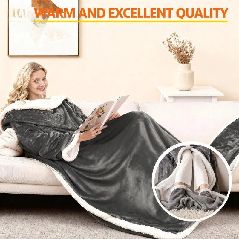 Wearable  Heated Blanket Single Piece Couples Home Comfortable Warm Blanket Autumn Season Summer 2025 Release
