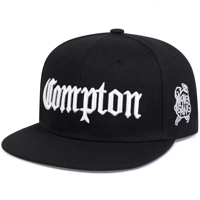 Unisex Compton Embroidery Hip-hop Hats Spring Autumn Adjustable Casual Snapback Baseball Caps Outdoor Sunscreen Hat