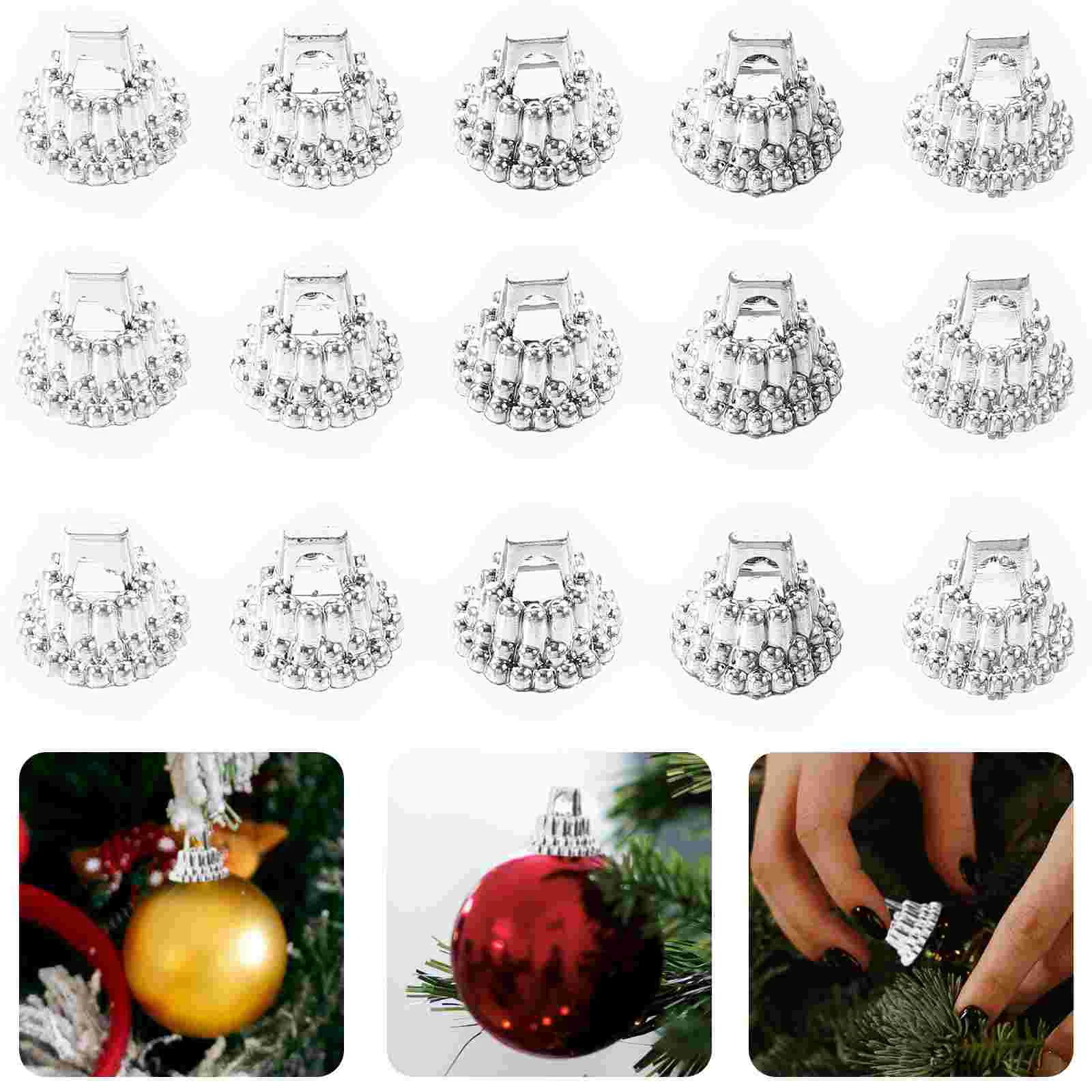 Economical Christmas Decorations Decorative Ball Pendant Caps Bead Premium Material Lightweight Plastic DIY Covers Fitting