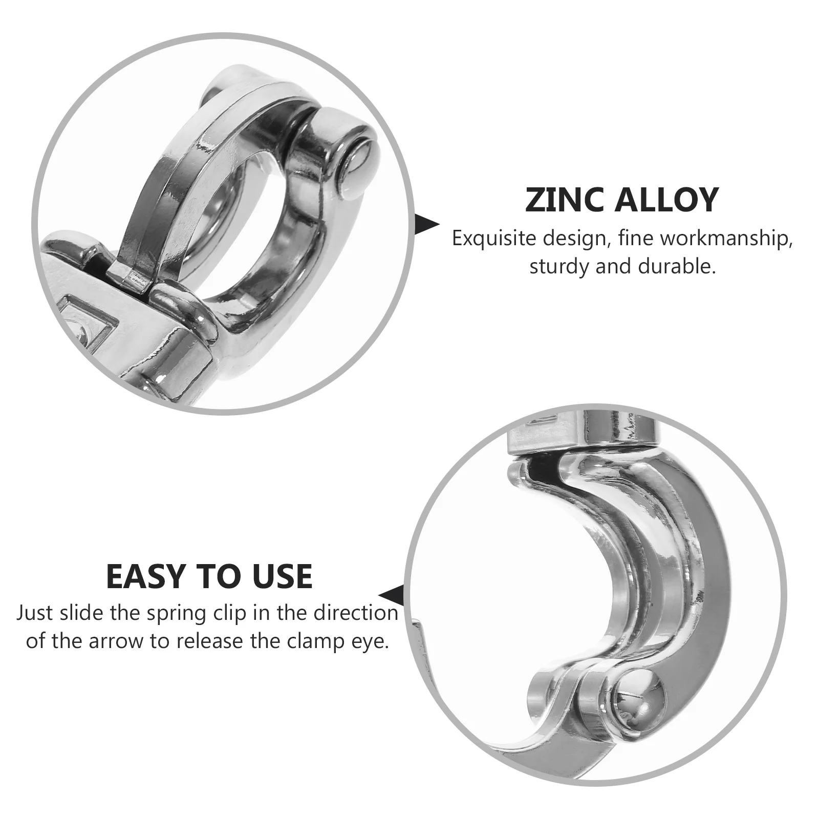 

Horse Hook Quick Release Snap For Equestrian Riding Outdoor Sports Accessories Fixed Eye Clip Swivel Snap Hook