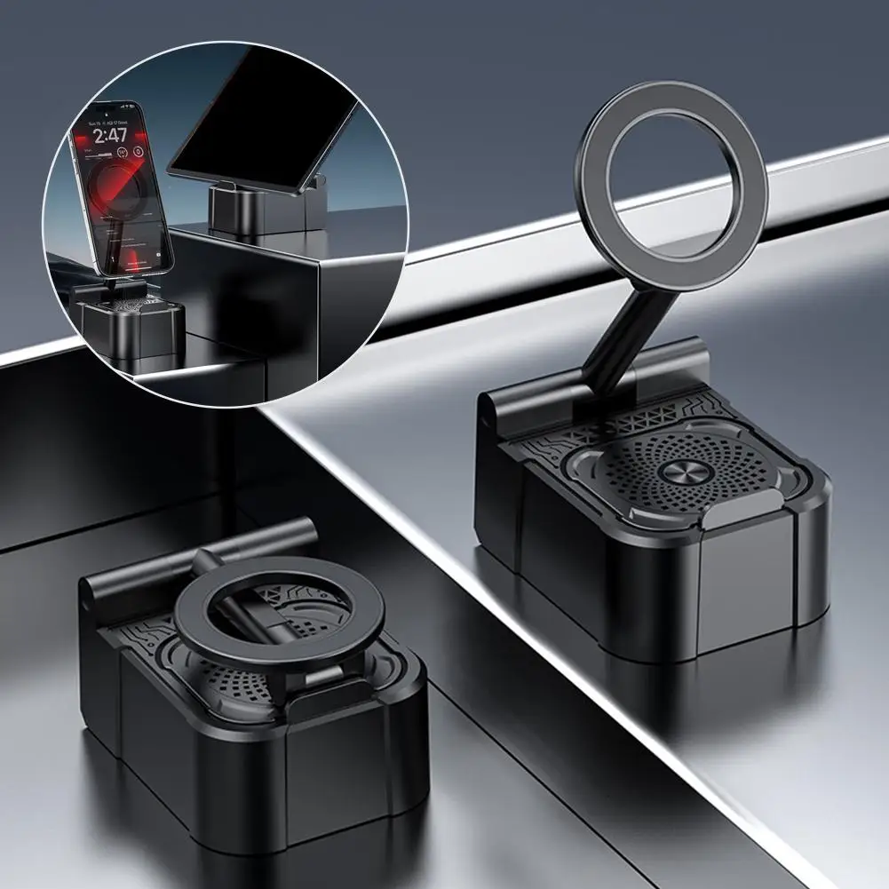 

3 IN 1 Mobile Phone Holder Bluetooth Speaker Power Holder Rotatable 360° Bank Foldable Desktop Person Stand Streaming Live J3M3