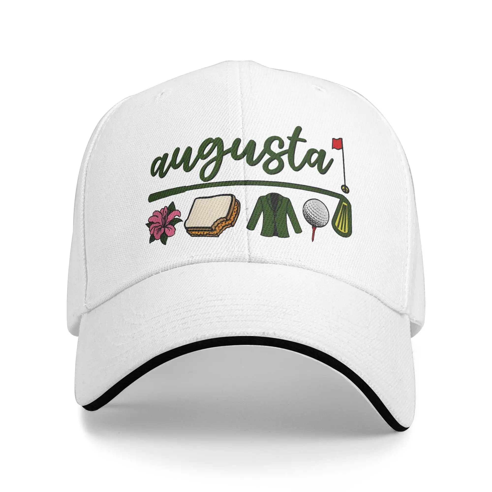 Augusta Georgia Azalea Golf Pimento Cheese Jacket Design  Baseball Cap  Hip Hop Hats Summer Women Men Kpop Rock Baseball Caps