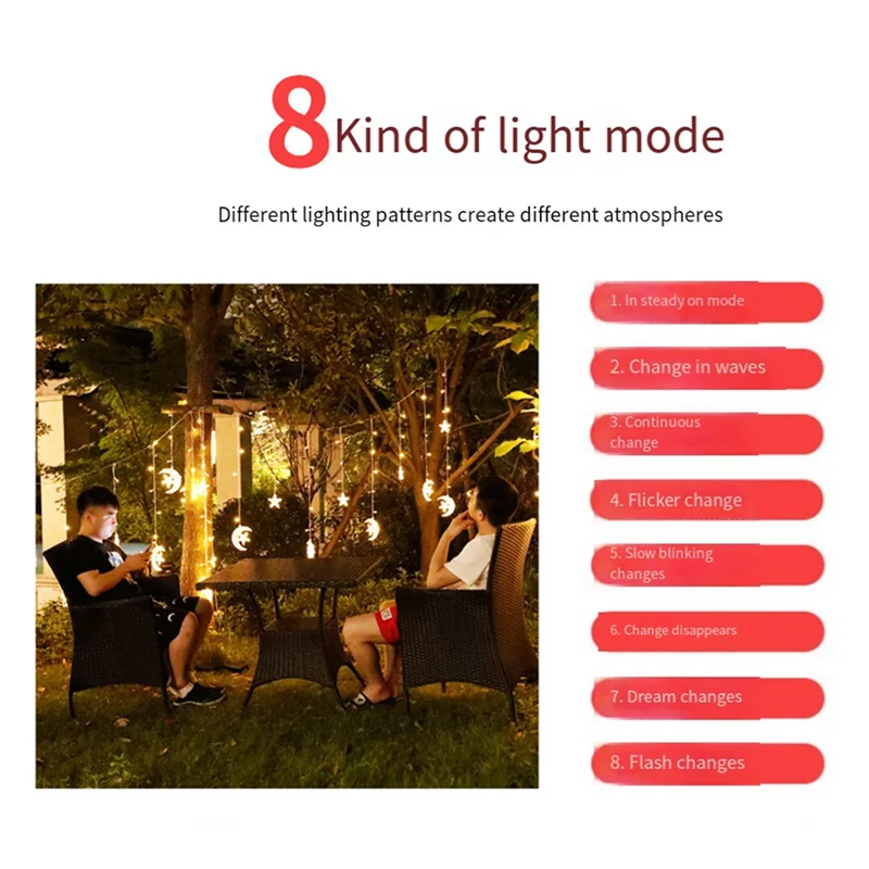 

LJL Solar Led Icicle String Lights 3.5M 3V USB Warm Light Waterproof Outdoor Decoration For Bedroom Garden Wedding Party