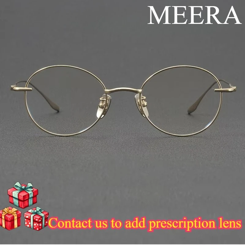 

High Quality Titanium Eyeglasses Retro Full Frame Design Lightly Bouncy Glasses Eyewear Office Casual Outings Wear GM Spectacles