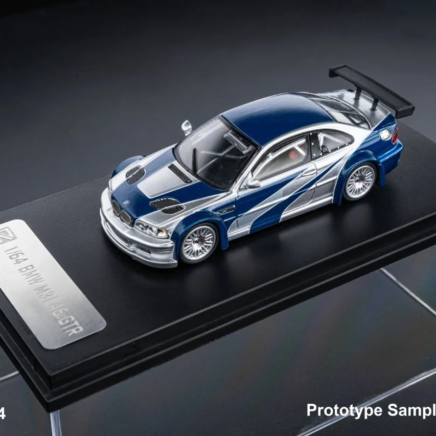 DCM 1:64 BMW M3 E46 GTR Gran Turismo Painted Alloy Car Model Collection