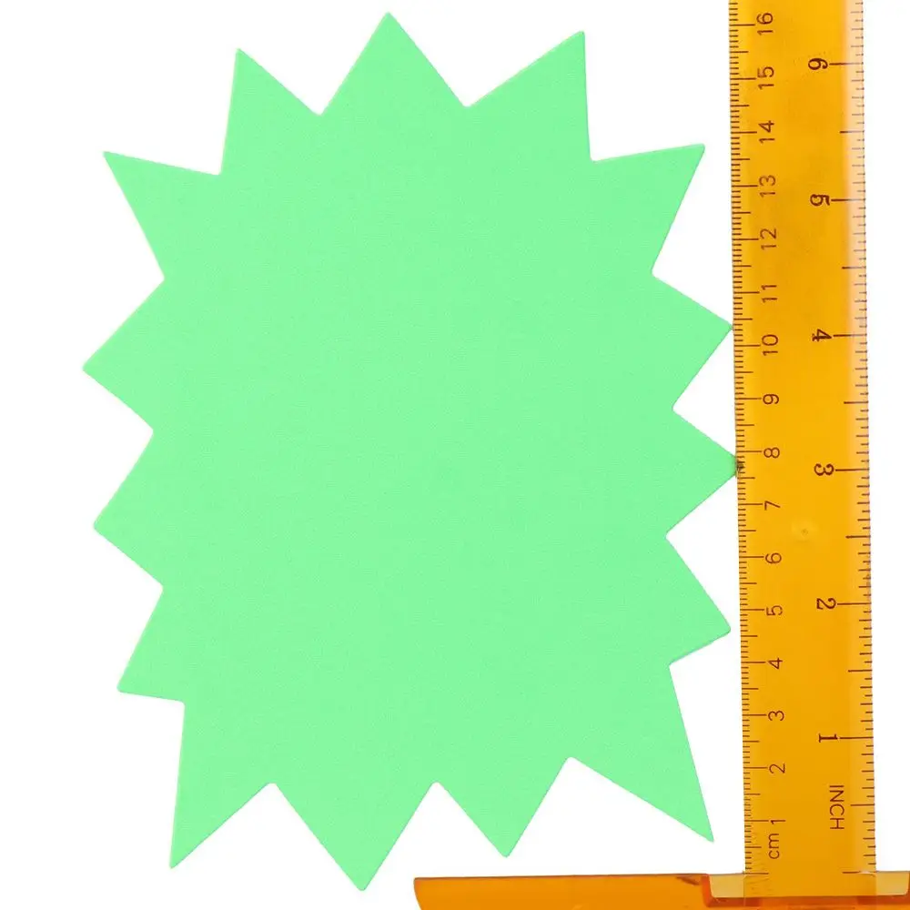 80PCS Starburst Sign Cards Sale Sign Tags Fluorescent Signs Blank Star Shape Label Burst Paper Sale Price Tags Assorted