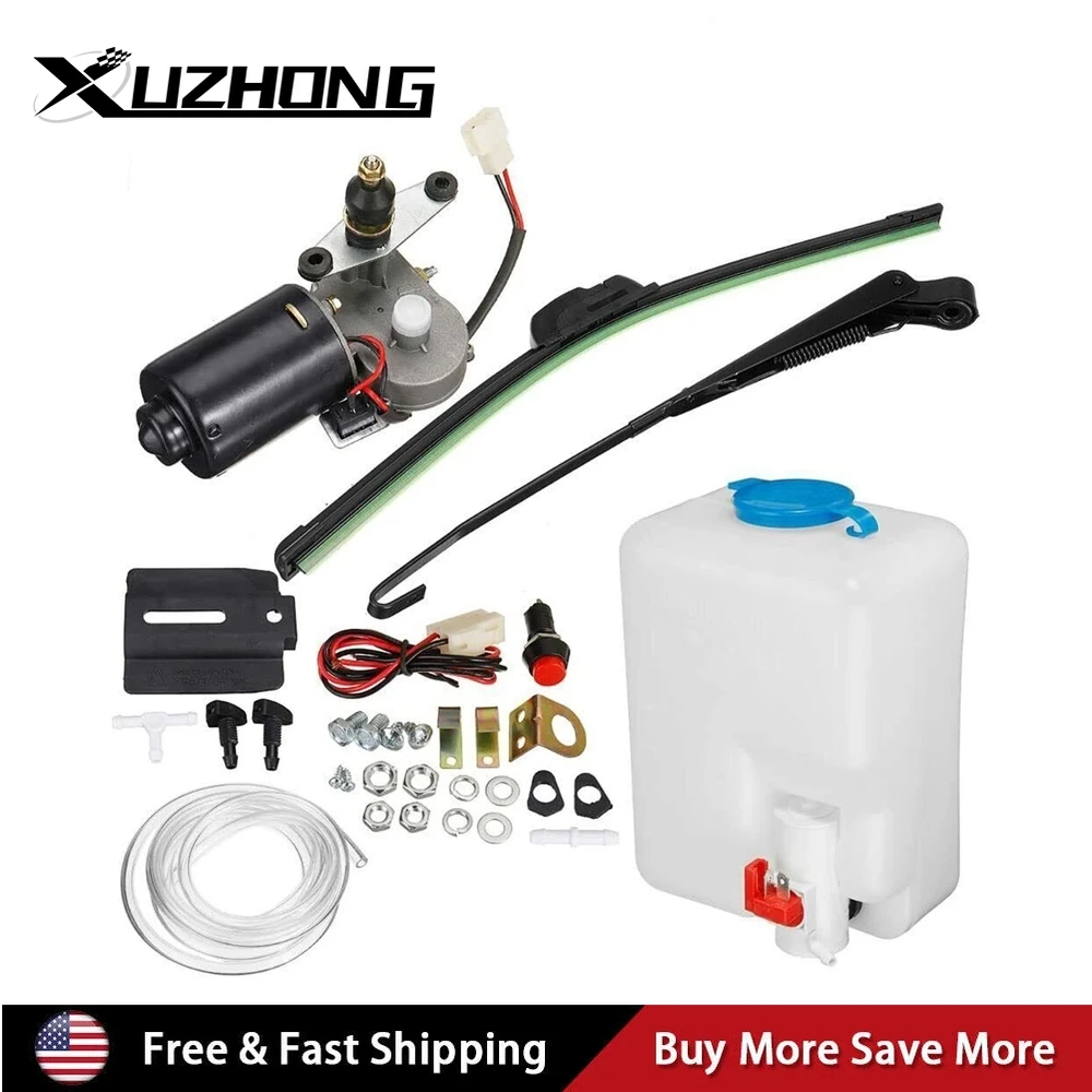 

12V UTV Electric Windshield Wiper Motor Kit for Polaris RZR 570 800 900S XP 100