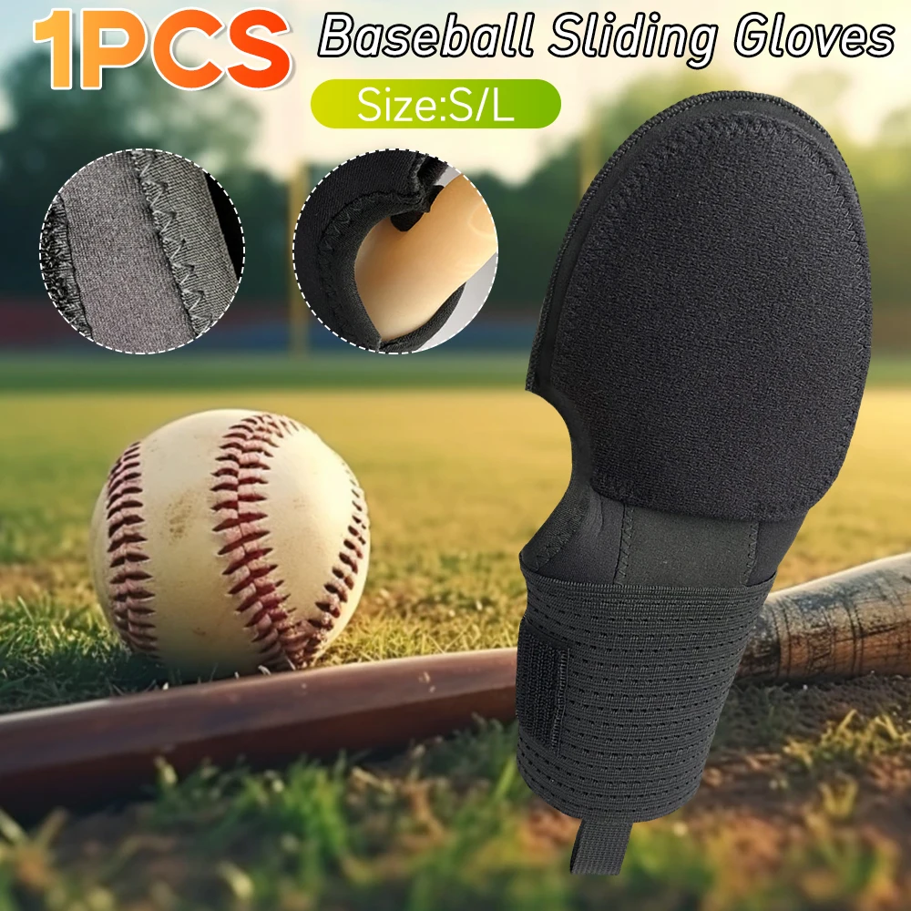 

1Pcs Baseball Sliding Gloves Breathable Baseball Sliding Mitt Wrist Support Hand Protection Right & Left Hand for Base Running