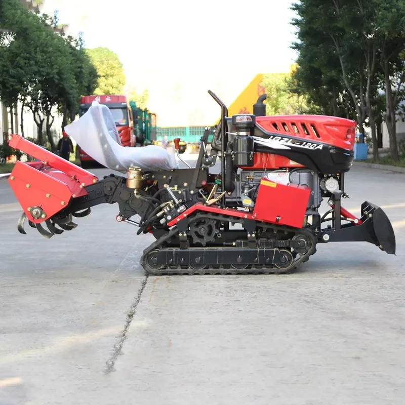 Cheap Price Micro-Crawler Tractor Cultivators Mini Tiller Rotary Tiller Multi-Function Seat Farmland Rotary Tiller