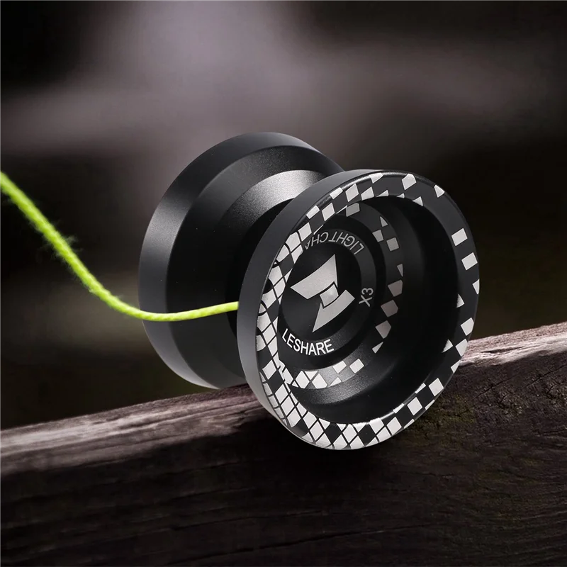 DELAM-não responsivo LIGHT CHASER X3 Yo-Yo competitivo, Yoyo de liga para iniciantes e truques de prática com luva e cordas
