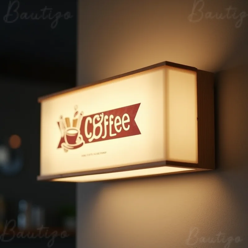 Custom LED Light Box Outdoor Business Sign Waterproof Acrylic Double Sided Storefront Wall Mounted Signage