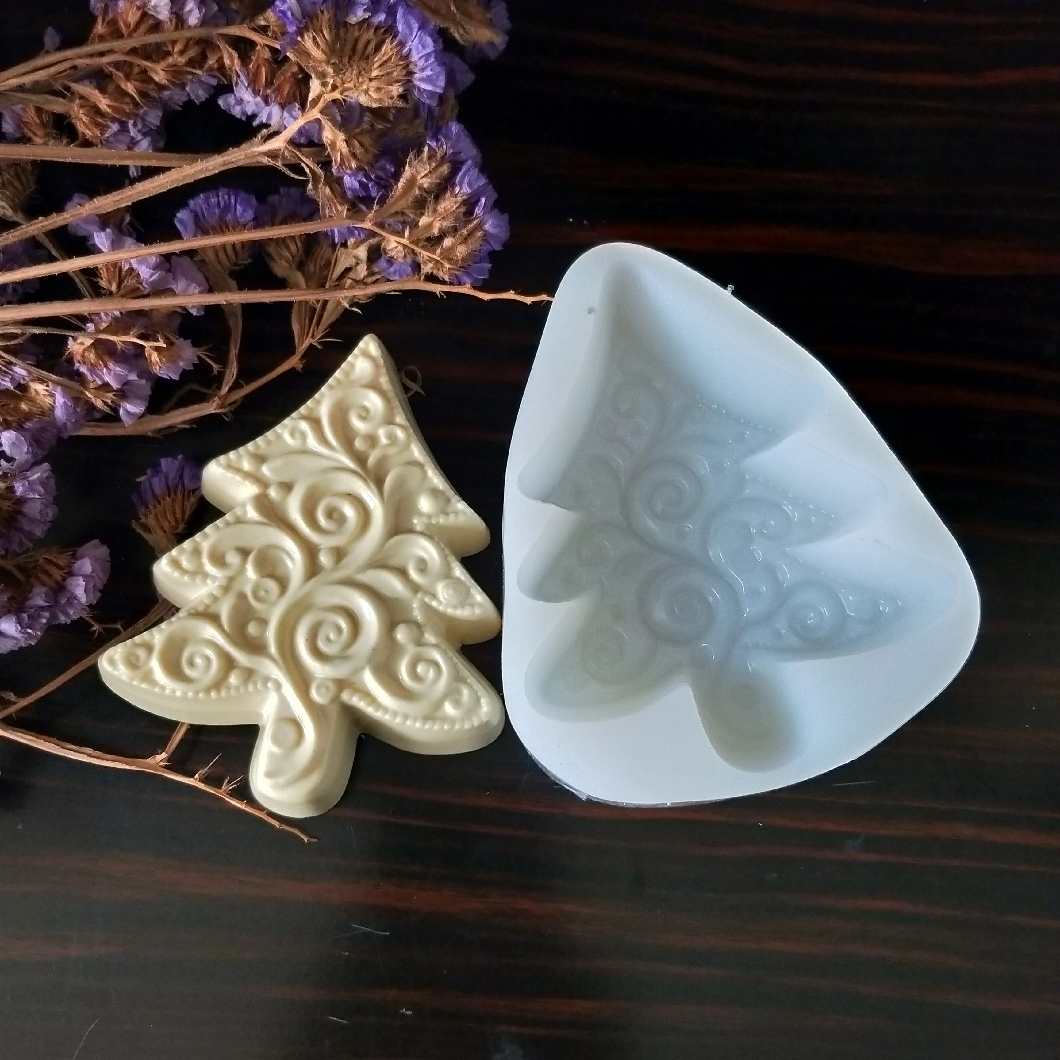 Christmas Tree Shape Soap Mold, Silicone Mold for Cake Decorations, DIY Handmade Chocolate Molds, Baking Cake Tools image 5