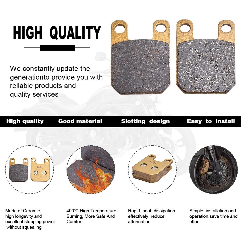 1Pairs Front Rear B… - image