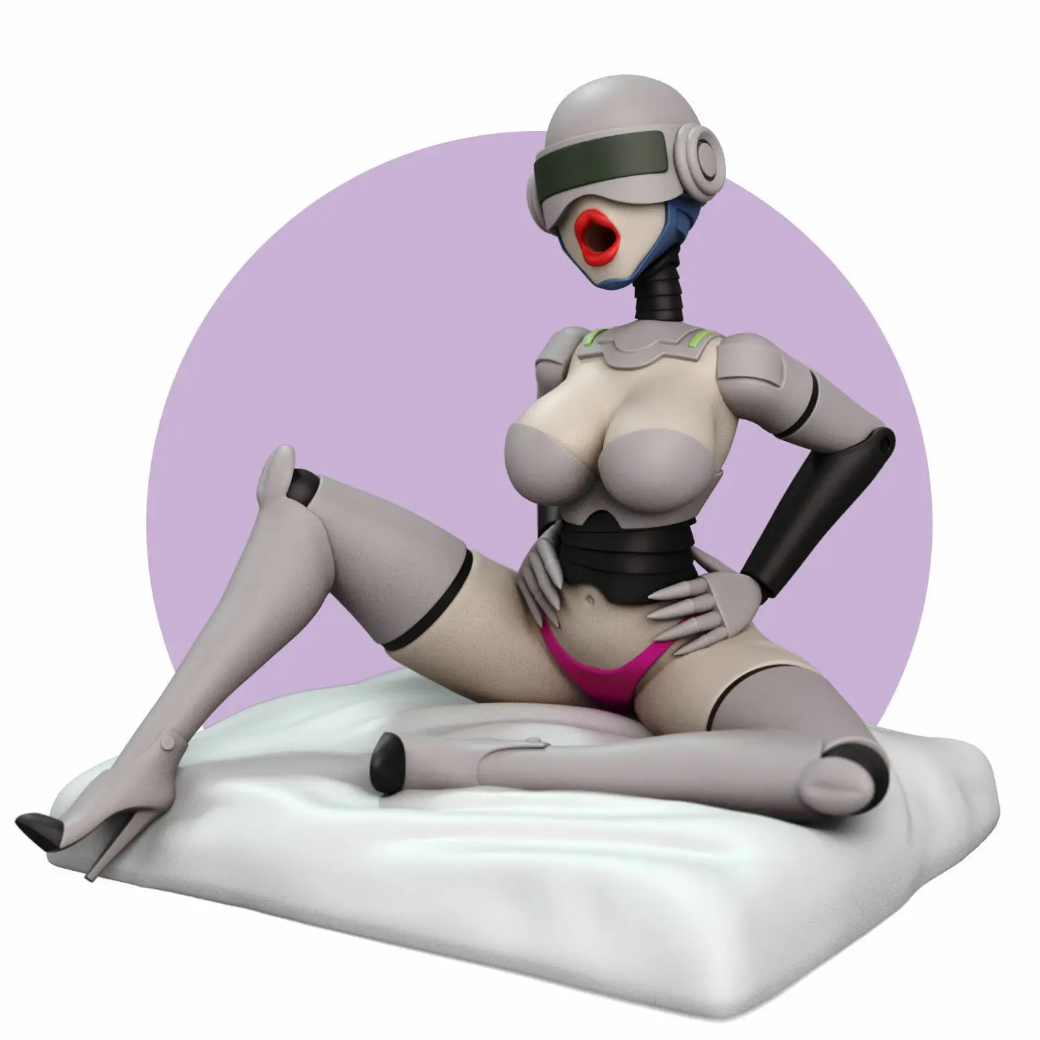 1:24 Belle Robot Gwendolyn 3d Model z nadrukiem Żywica Niepomalowana Figurka Model Zestaw NSFW Miniaturowy Garaż Gk Zestawy Niezmontowane Zabawki Diy